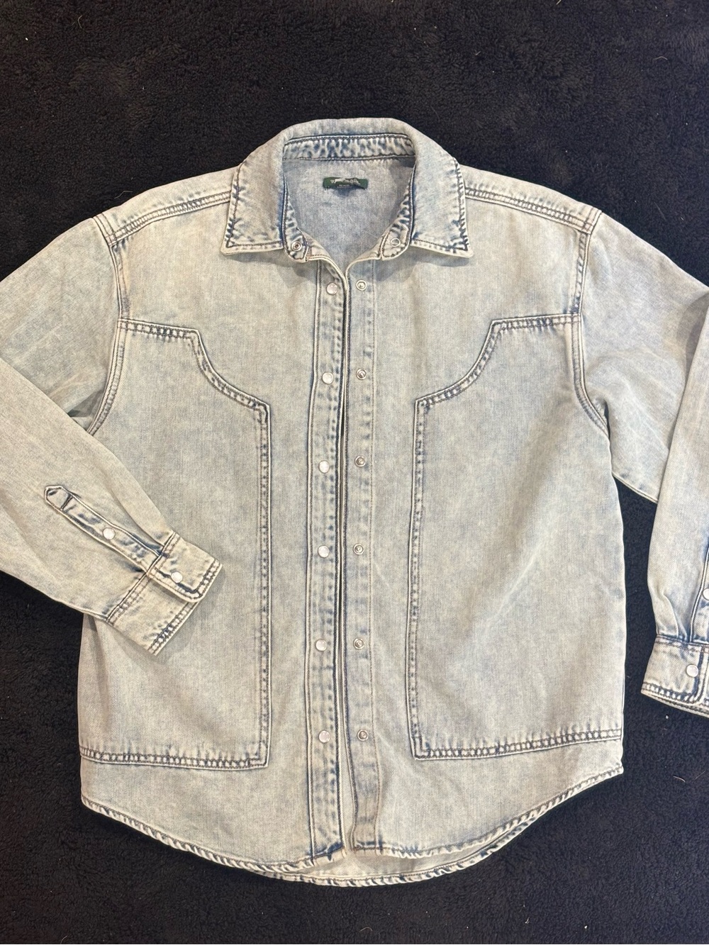 wild fable Light Wash Denim Button-Up Jacket